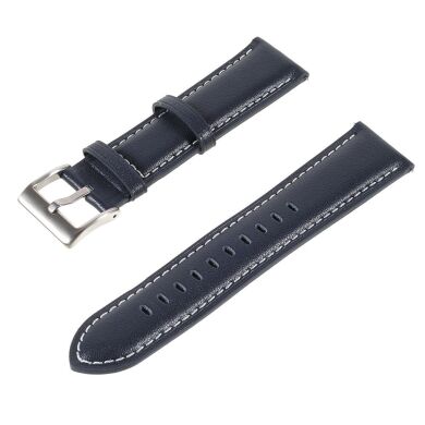 Ремешок Deexe Leather Strap для часов с шириной крепления 22мм - Blue