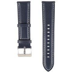 Ремешок Deexe Leather Strap для часов с шириной крепления 22мм - Blue