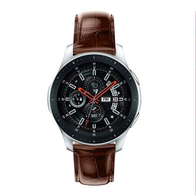 Ремешок UniCase Crocodile Texture для Samsung Galaxy Watch 46mm / Watch 3 45mm / Gear S3 - Brown