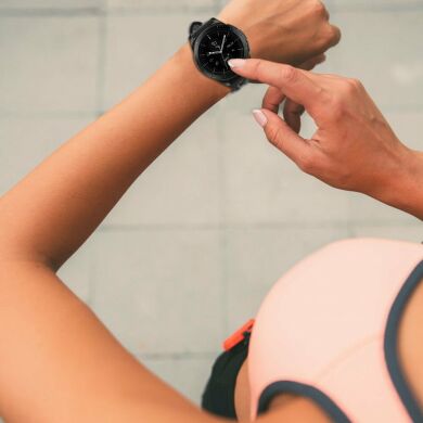 Ремешок UniCase Sport Style для Samsung Galaxy Watch 46mm / Watch 3 45mm / Gear S3 - Black / Grey
