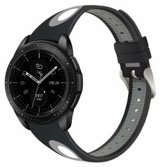 Ремінець UniCase Sport Style для Samsung Galaxy Watch 46mm / Watch 3 45mm / Gear S3 - Black / Grey