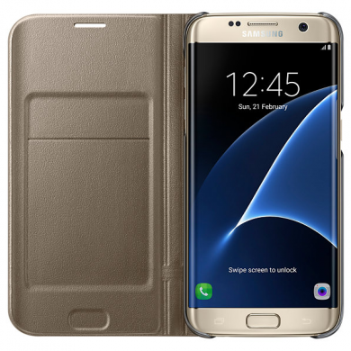 Чехол LED View Cover для Samsung Galaxy S7 edge (G935) EF-NG935PFEGRU - Gold