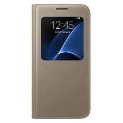 Чохол S View Cover для Samsung Galaxy S7 (G930) EF-CG930PBEGWW, Золотий