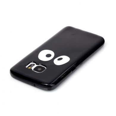 Силиконовая накладка Deexe Black Style для Samsung Galaxy S7 (G930) - Eyes