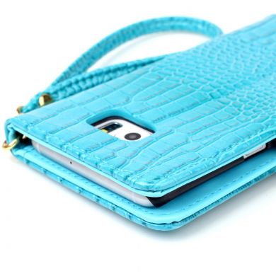 Чехол-книжка Deexe Crocodile Style для Samsung Galaxy S7 (G930) - Blue