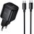 Мережевий зарядний пристрій Hoco N84 PD45W + кабель Type-C to Type-C - Black
