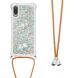Силиконовая накладка Deexe Liquid Glitter with Strap для Samsung Galaxy A02 (A022) - Silver Hearts. Фото 2 из 6