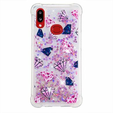 Силиконовая (TPU) накладка Deexe Fashion Glitter для Samsung Galaxy A10s (A107) - Diamond