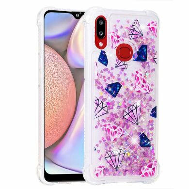 Силиконовая (TPU) накладка Deexe Fashion Glitter для Samsung Galaxy A10s (A107) - Diamond