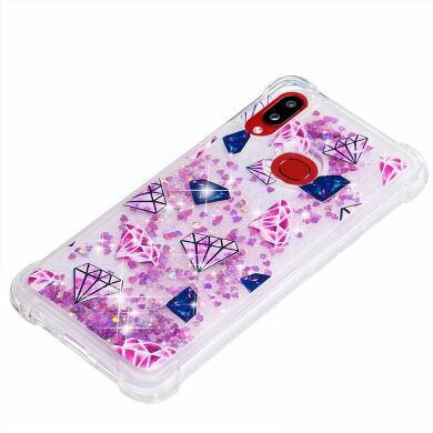 Силиконовая (TPU) накладка Deexe Fashion Glitter для Samsung Galaxy A10s (A107) - Diamond