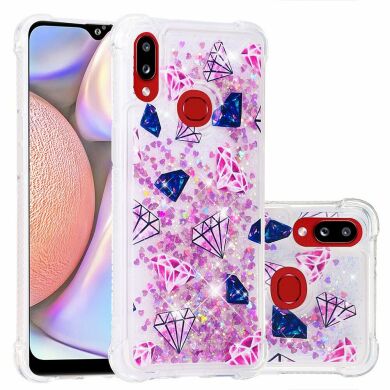 Силиконовая (TPU) накладка Deexe Fashion Glitter для Samsung Galaxy A10s (A107) - Diamond