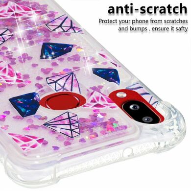 Силиконовая (TPU) накладка Deexe Fashion Glitter для Samsung Galaxy A10s (A107) - Diamond