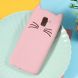 Силиконовый (TPU) чехол Deexe Cat 3D Series для Samsung Galaxy J6 2018 (J600) - Pink. Фото 1 из 7