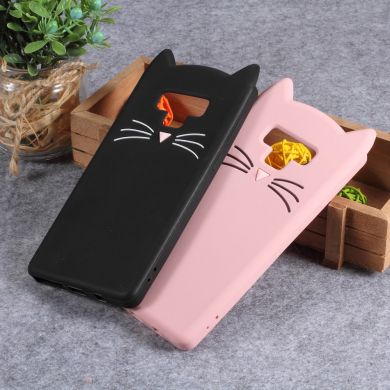 Силиконовый (TPU) чехол Deexe Cat 3D Series для Samsung Galaxy Note 9 (N960) - Pink