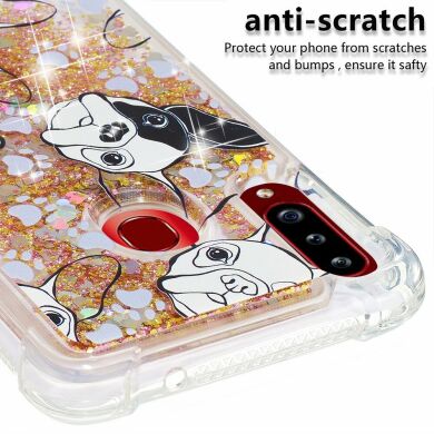 Силіконовий (TPU) чохол Deexe Fashion Glitter для Samsung Galaxy A20s (A207), Dogs