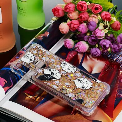 Силіконовий (TPU) чохол Deexe Fashion Glitter для Samsung Galaxy A20s (A207), Dogs