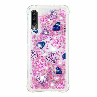 Силиконовый (TPU) чехол Deexe Fashion Glitter для Samsung Galaxy A50 (A505) / A30s (A307) / A50s (A507) - Daimond