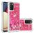 Силиконовый (TPU) чехол Deexe Liquid Glitter для Samsung Galaxy A02s (A025) - Rose