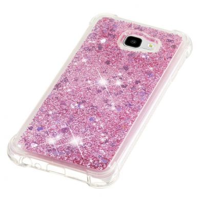 Силіконовий (TPU) чохол Deexe Liquid Glitter для Samsung Galaxy J4+ (J415)