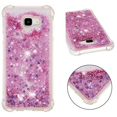 Силіконовий (TPU) чохол Deexe Liquid Glitter для Samsung Galaxy J4+ (J415)