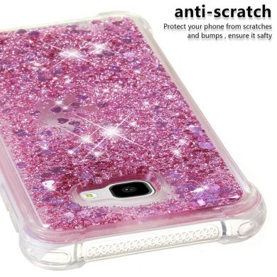 Силіконовий (TPU) чохол Deexe Liquid Glitter для Samsung Galaxy J4+ (J415)