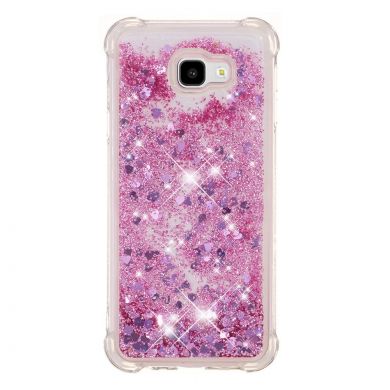 Силіконовий (TPU) чохол Deexe Liquid Glitter для Samsung Galaxy J4+ (J415)