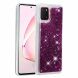Силіконовий (TPU) чохол Deexe Liquid Glitter для Samsung Galaxy Note 10 Lite (N770) - Purple