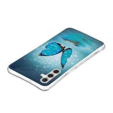 Силіконовий (TPU) чохол Deexe LumiCase для Samsung Galaxy A13 5G (A136) / A04s (A047) - Blue Butterfly