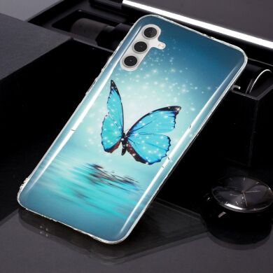 Силіконовий (TPU) чохол Deexe LumiCase для Samsung Galaxy A13 5G (A136) / A04s (A047) - Blue Butterfly