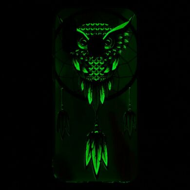 Силіконовий (TPU) чохол Deexe LumiCase для Samsung Galaxy A40 (А405) - Owl Dream Catcher