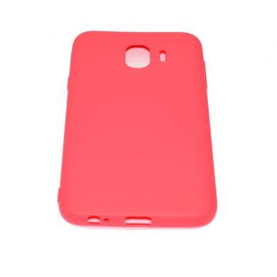 Силиконовый (TPU) чехол Deexe Matte Case для Samsung Galaxy J4 2018 (J400) - Red