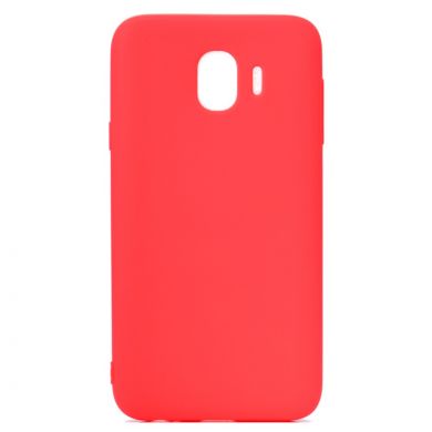 Силиконовый (TPU) чехол Deexe Matte Case для Samsung Galaxy J4 2018 (J400) - Red