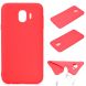 Силиконовый (TPU) чехол Deexe Matte Case для Samsung Galaxy J4 2018 (J400) - Red. Фото 1 из 7