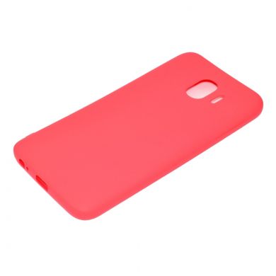 Силиконовый (TPU) чехол Deexe Matte Case для Samsung Galaxy J4 2018 (J400) - Red