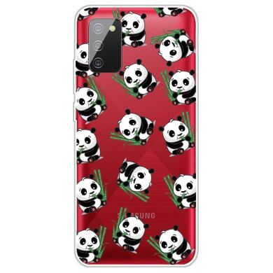 Силіконовий (TPU) чохол Deexe Pretty Glossy для Samsung Galaxy A02s (A025) - Cute Panda