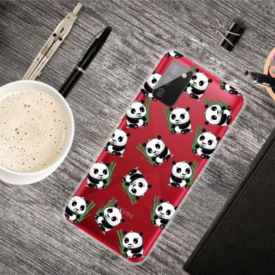 Силіконовий (TPU) чохол Deexe Pretty Glossy для Samsung Galaxy A02s (A025) - Cute Panda