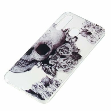 Силіконовий (TPU) чохол Deexe Pretty Glossy для Samsung Galaxy A50 (A505) - Cool Skull