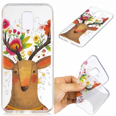 Силіконовий (TPU) чохол Deexe Pretty Glossy для Samsung Galaxy A6 2018 (A600) - Elk