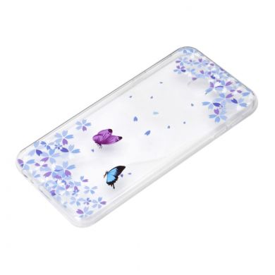 Силіконовий (TPU) чохол Deexe Pretty Glossy для Samsung Galaxy J4+ (J415), Two Butterflies