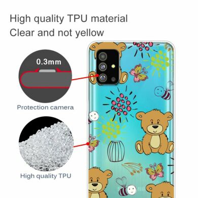 Силіконовий (TPU) чохол Deexe Pretty Glossy для Samsung Galaxy S20 (G980) - Bears