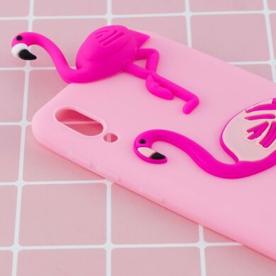 Силіконовий (TPU) чохол UniCase 3D Cartoon Pattern для Samsung Galaxy M10 (M105) - Flamingo