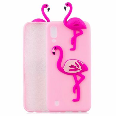 Силіконовий (TPU) чохол UniCase 3D Cartoon Pattern для Samsung Galaxy M10 (M105) - Flamingo