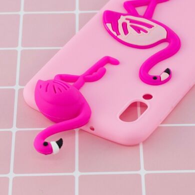 Силіконовий (TPU) чохол UniCase 3D Cartoon Pattern для Samsung Galaxy M10 (M105) - Flamingo