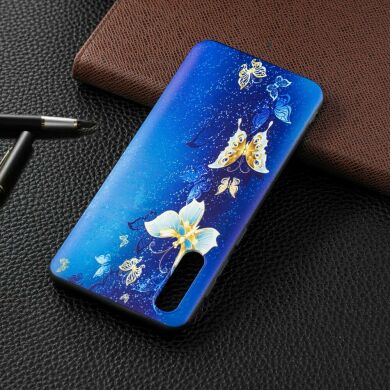 Силіконовий (TPU) чохол UniCase Color Style для Samsung Galaxy A30 (A305) - Blue and Gold Butterfly