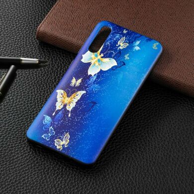 Силіконовий (TPU) чохол UniCase Color Style для Samsung Galaxy A30 (A305) - Blue and Gold Butterfly