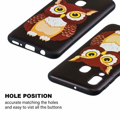 Силіконовий (TPU) чохол UniCase Color Style для Samsung Galaxy A40 (А405) - Lovely Owl