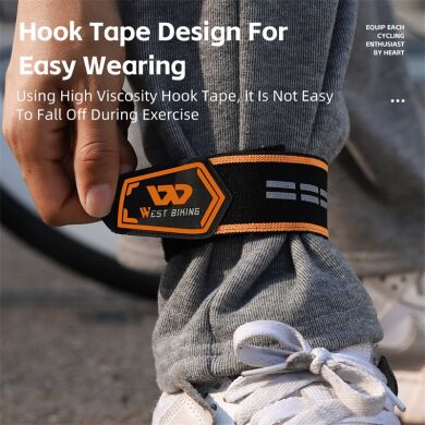 Светоотражающий браслет WEST BIKING Leg Strap - Grey