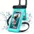 Влагозащитный чехол Deexe Aqua Shield для смартфонов диагональю до 7.5 дюймов - Cyan