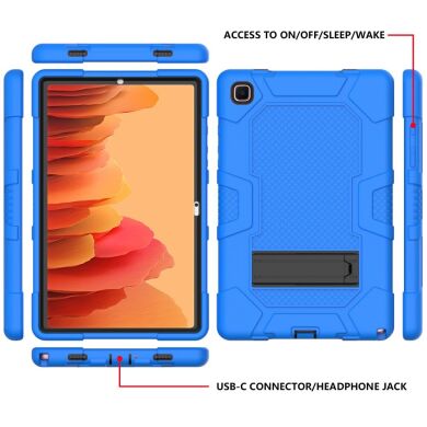 Защитный чехол Deexe Color Kickstand для Samsung Galaxy Tab A7 10.4 (2020) - Black / Blue