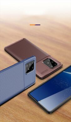 Защитный чехол Deexe Fusion для Samsung Galaxy S10 Lite (G770) - Brown